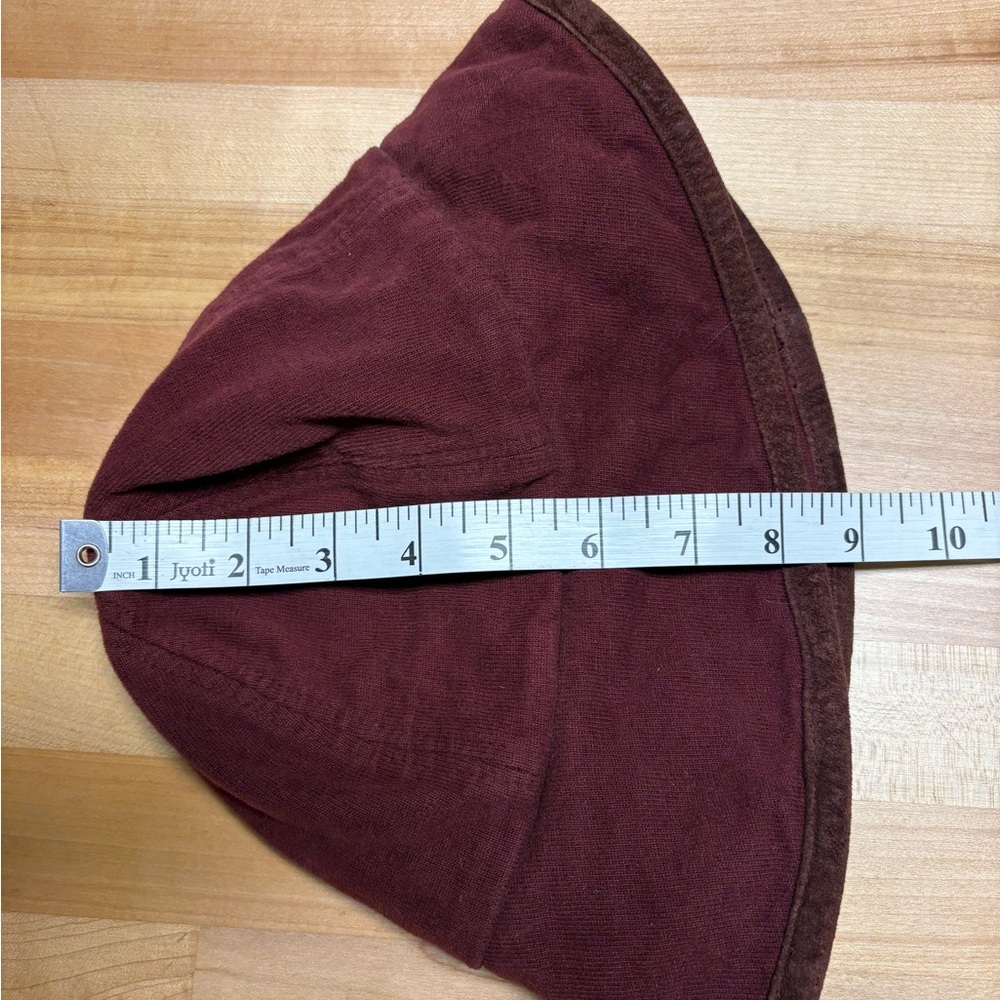 Liz Claiborne Y2K Burgundy Hat with Dark Trim - Picture 5 of 6